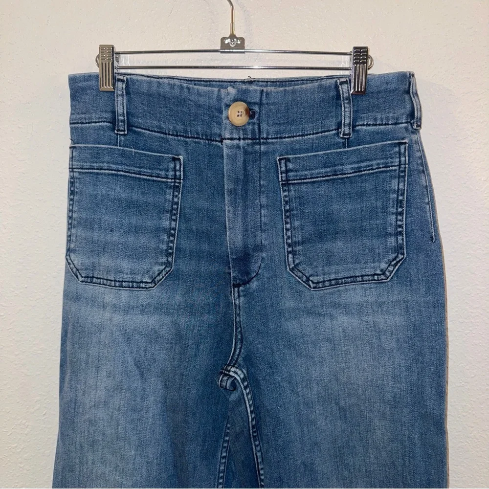 The Colette Crop High-Rise Wide-Leg Jeans by Maeve. - Picture 4 of 8